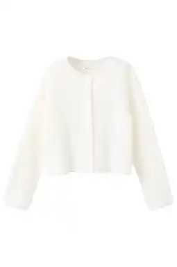 Wehkamp Mango Kids vest wit rib gebreid aanbieding