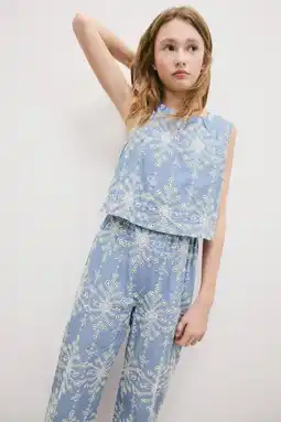 Wehkamp Mango Kids jumpsuit blauw aanbieding