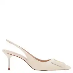 Wehkamp Mango lak slingback pumps ecru aanbieding