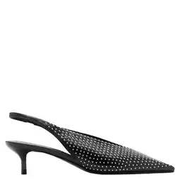 Wehkamp Mango slingback pumps met strass zwart aanbieding
