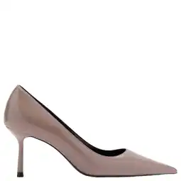 Wehkamp Mango lak pumps naaldhak oudroze aanbieding