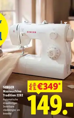 Lidl Singer naaimachine tradition 2282 aanbieding