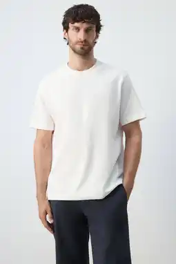 Wehkamp Mango Man regular T-shirt wit aanbieding