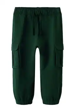 Wehkamp NAME IT MINI regular casual broek donkergroen aanbieding