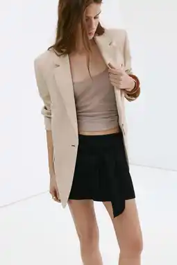 Wehkamp Mango straight leg casual short - zwart aanbieding