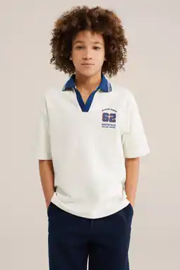 Wehkamp WE Fashion polo wit aanbieding