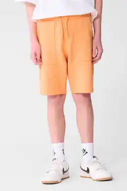 Wehkamp Shoeby regularwaist sweatshort oranje aanbieding