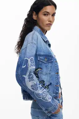 Wehkamp Desigual denim spijkerjas medium blue denim aanbieding