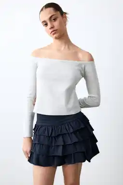 Wehkamp MANGO TEEN strokenrok donkerblauw aanbieding