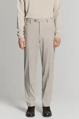 Wehkamp Mango Man slim pantalon beige aanbieding