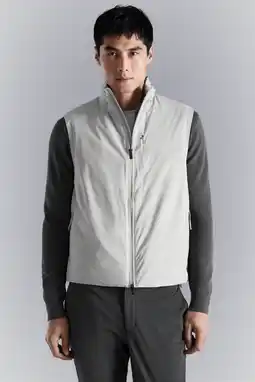 Wehkamp Mango Man bodywarmer lichtgrijs aanbieding