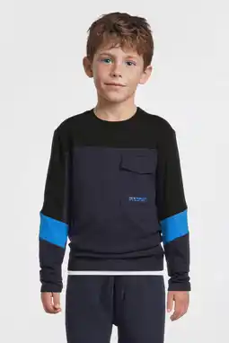 Wehkamp Orange Stars colourblock longsleeve met printopdruk Chase multi aanbieding