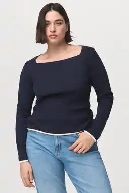 Wehkamp Mango T-shirt marineblauw aanbieding
