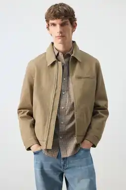 Wehkamp Mango Man spijkerjas beige aanbieding