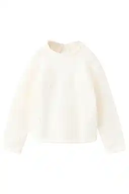 Wehkamp Mango Kids trui ecru fijn gebreid aanbieding