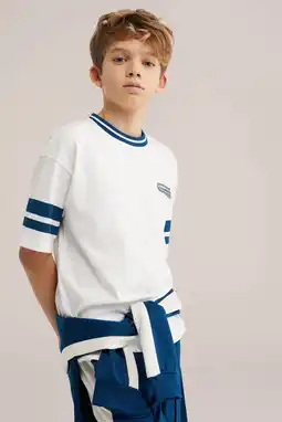 Wehkamp Bad Boys T-shirt met backprint wit aanbieding