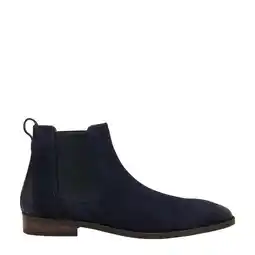 Wehkamp Van Lier Bregenz leren chelsea boots donkerblauw aanbieding