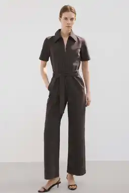 Wehkamp Mango jumpsuit bruin aanbieding