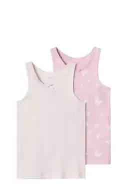 Wehkamp NAME IT MINI hemd - roze/lichtroze (set van 2) aanbieding