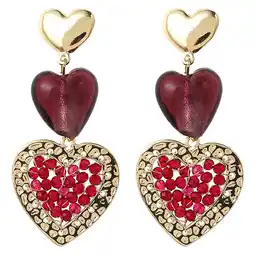 Wehkamp Candy Sweet Jewellery oorbellen CS24251 goudkleurig/donkerrood aanbieding