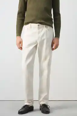 Wehkamp Mango Man regular fit jeans ecru aanbieding