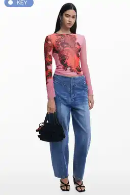 Wehkamp Desigual top roze aanbieding