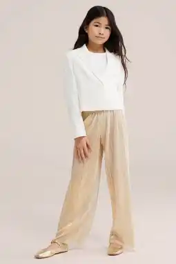 Wehkamp WE Fashion straight regularwaist casual broek champagne aanbieding