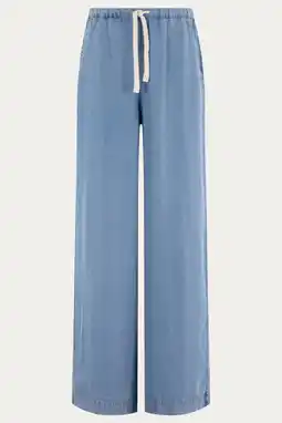 Wehkamp Moscow wide leg regularwaist pantalon blauw aanbieding