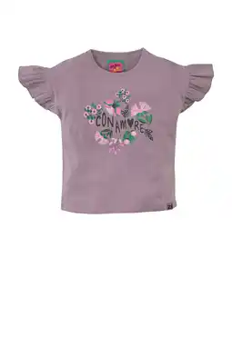 Wehkamp Z8 kids T-shirt Kera met printopdruk lila aanbieding