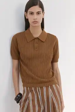 Wehkamp Mango top bruin ajour aanbieding