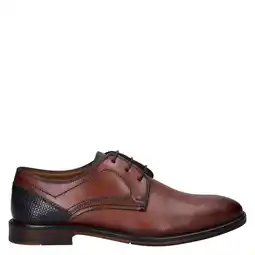Wehkamp Nelson leren veterschoenen cognac aanbieding