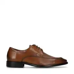 Wehkamp Manfield leren veterschoenen cognac aanbieding