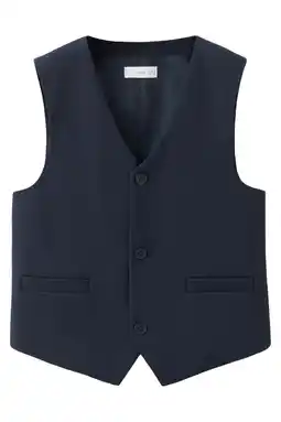 Wehkamp Mango Kids gilet marineblauw aanbieding
