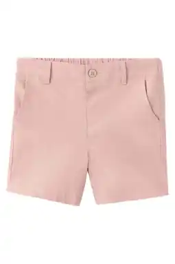 Wehkamp Mango Kids linnen casual short lichtroze aanbieding