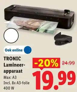 Lidl Tronic Lamineerapparaat aanbieding