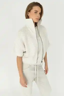 Wehkamp Moscow vest lichtgrijs gebreid aanbieding