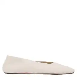 Wehkamp Mango leren ballerina's ecru aanbieding