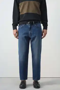 Wehkamp Mango Man tapered jeans blauw aanbieding