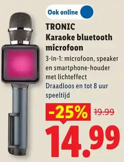 Lidl Tronic Karaoke bluetooth microfoon aanbieding