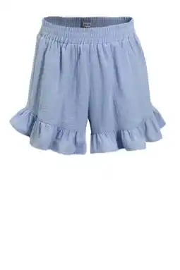 Wehkamp Me & My Monkey short Pomme met ruches lichtblauw aanbieding