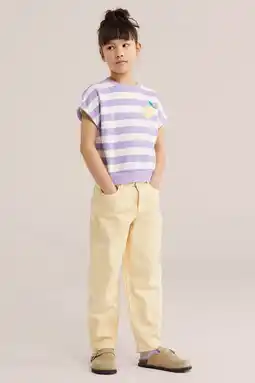 Wehkamp WE Fashion gestreepte sweater lila aanbieding