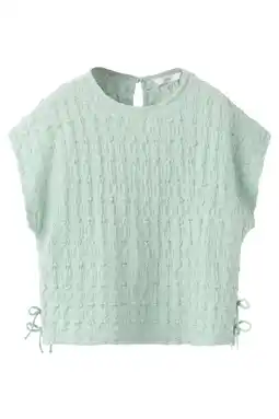 Wehkamp Mango Kids blousetop turquoise aanbieding