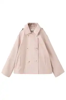 Wehkamp Mango Kids trenchcoat lichtroze aanbieding