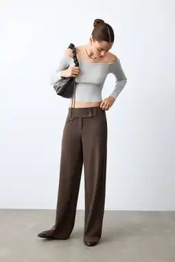 Wehkamp MANGO TEEN straight pantalon donkerbruin aanbieding
