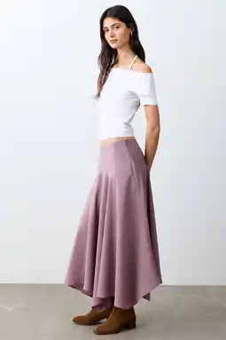 Wehkamp MANGO TEEN maxi rok roze aanbieding