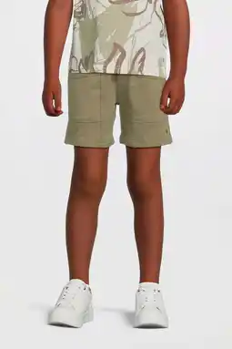 Wehkamp LEVV regular sweatshort groen aanbieding