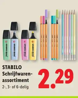 Lidl Stabilo Schrijfwaren assortiment aanbieding