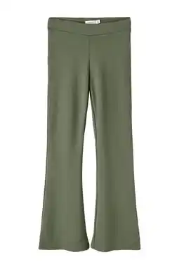 Wehkamp NAME IT KIDS high waist flared broek NKFFRIKKALI paars aanbieding