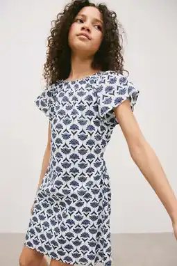 Wehkamp Mango Kids korte jurk blauw aanbieding