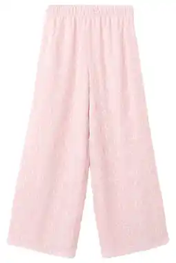 Wehkamp Mango Kids gebloemde casual broek lichtroze aanbieding